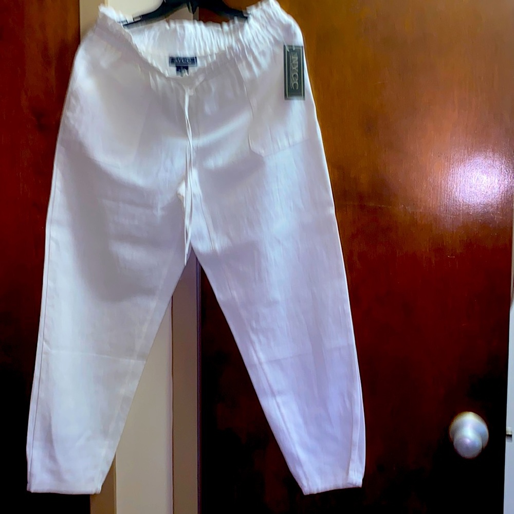 One woman pants White